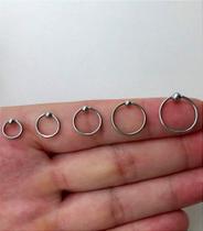 CAPTIVE AÇO BOLINHA - Argola de Piercing em Aço Cirúrgico