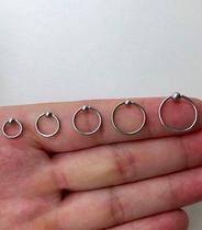 CAPTIVE TITÂNIO BOLINHA - Argola de Piercing