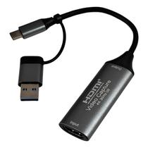 Captura de Video USB - HDMI 4K 60Hz - Ideal para Streaming - JC-TYC/USB-CAP Captura de Video USB - HDMI 4K 60Hz - Ideal para Streaming - JC-TYC/USB-CAP