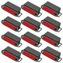 Capturas de porta magnéticas Jiayi, pacote com 12 unidades pretas para porta de armário Capturas de porta magnéticas Jiayi, pacote com 12 unidades pretas para porta de armário