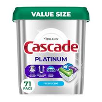 Cápulas para lava-louças Cascade Platinum Fresh Scent 71 unidades