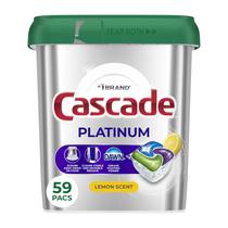 Cápulas para máquina de lavar louça Cascade Platinum Lemon Scent 59 unidades