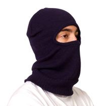 Capuz Balaclava Térmico de Lã Tipo Ninja Azul Capuz Balaclava Térmico de Lã Tipo Ninja Azul