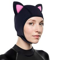 Capuz de Neoprene PAWHITS 3mm com Orelhas de Gato e Ventilação Capuz de Neoprene PAWHITS 3mm com Orelhas de Gato e Ventilação