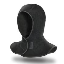 Capuz de solda LeaSeek em couro resistente a chamas Capuz de solda LeaSeek em couro resistente a chamas