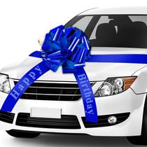 Car Bow WILLBOND Happy Birthday em vinil impermeável de 50 cm