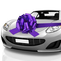 Car Bow Zonon Big Giant de 50 cm com fita impermeável roxa de 6 m Car Bow Zonon Big Giant de 50 cm com fita impermeável roxa de 6 m