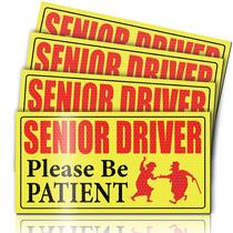 Car Magnet Tallew Reflective Elder Driver 19x10cm 4 peças