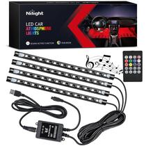 Car Strip Light Nilight 48 LEDs DC 5V multicolorido com controle remoto