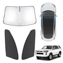 Car Sun Shade Karltys 3 unidades para Toyota 4Runner 2010-2025 Car Sun Shade Karltys 3 unidades para Toyota 4Runner 2010-2025