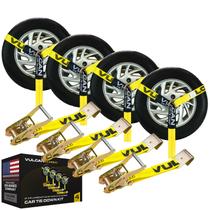 Car Tie Down VULCAN Lasso Style 2 m x 2,4 m, pacote com 4, 1,5 tonelada