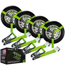 Car Tie Down VULCAN Lasso Style 2 m x 2,4 m, pacote com 4, 1500 kg