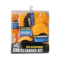 Car Wash Cleaning Tools Set, Interior, Exterior, Lavagem, Microfibra, Detalhamento, 9Pcs