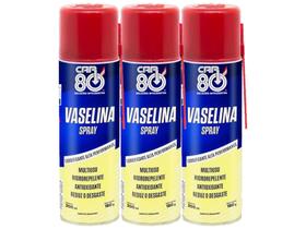 Car80 Vaselina Spray Lubrificante Alta Performance - 3 Unidades MULTIUSO HIDROREPELENTE ANTIOXIDANTE Car80 Vaselina Spray Lubrificante Alta Performance - 3 Unidades MULTIUSO HIDROREPELENTE ANTIOXIDANTE