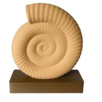 Caracol Decoração Minimalista 3D Mesa Sofisticação Natureza 15x12cm Caracol Decoração Minimalista 3D Mesa Sofisticação Natureza 15x12cm
