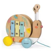 Caracol Musical Montável Para Passear Com Rodinhas Janod