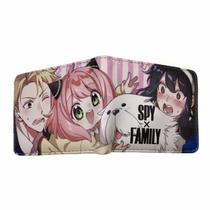 Caracteres de anime Wallet Spys Family, couro PU fino e dobrável Caracteres de anime Wallet Spys Family, couro PU fino e dobrável