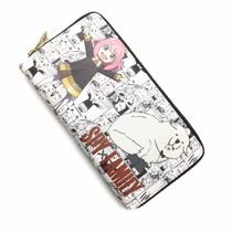 Caracteres de anime Wallet Spys Family, couro PU fino e dobrável Caracteres de anime Wallet Spys Family, couro PU fino e dobrável