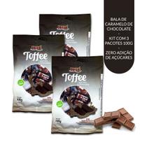 Caramelo de chocolate diet toffee pacote 100g hué - kit 3 unidades Caramelo de chocolate diet toffee pacote 100g hué - kit 3 unidades
