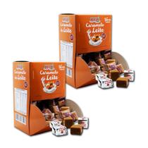 Caramelo de leite diet puro display 700g - kit 2