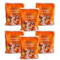Caramelo de leite diet puro pacote 100g hue - kit 6 unidades