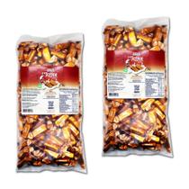 Caramelo de leite diet toffee embalagem 1kg hué - kit 2 unidades
