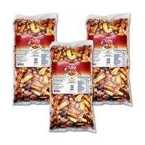 Caramelo de leite diet toffee embalagem 1kg hué - kit 3 unidades