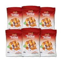 Caramelo de leite diet toffee pacote 100g hué - kit 6 unidades