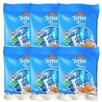 Caramelo de leite sem lactose pacote 52g hué - kit 6 unidades