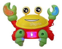 Caranguejo Brinquedo Fujão Eletronico Robo Sensor Música Luz