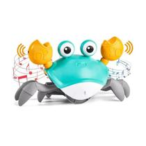 Caranguejo Fujão Brinquedo Infantil Divertido E Colorido Com Sensor Para Desenvolvimento E Coordenação Do Bebê - Caranguejo para Bebês