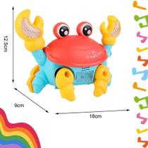 Caranguejo Fujão, Brinquedo Para Bebês, Estimula o Bebê Andar, Presente, Musical, Luz
