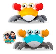 Caranguejo Fujão Brinquedo Sr Joe Toca Musica Sensor Bebê