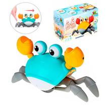 Caranguejo Fujão Com Sensor Brinquedo Interativo Que Anda Sozinho E Emite Som Divertido