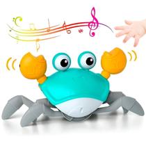 Caranguejo Fujão Sensorial Brinquedo Bebê Infantil Musica