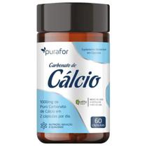 Carbonato de Cálcio 500Mg 60 Cápsulas Purafor Carbonato de Cálcio 500Mg 60 Cápsulas Purafor