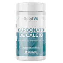 Carbonato de Cálcio 600mg 60 Comprimidos Good Vit Suplemento Mineral