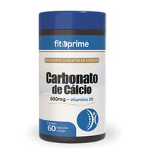 Carbonato de Cálcio 600mg com Vitamina D3 60 cápsulas Fitoprime