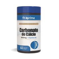 Carbonato de Cálcio com Vitamina D3 Fitoprime 60 Cápsulas