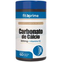 Carbonato de Cálcio + Vitamina D3 Fitoprime 60 Cápsulas