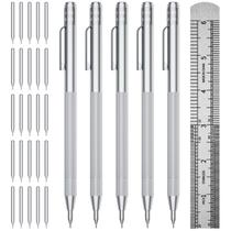 Carboneto de tungstênio Scriber GCHMDE com 25 pontas de reposição e régua