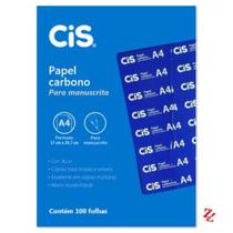 Carbono manual azul a4 papel cis