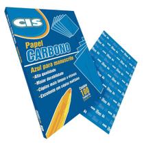 Carbono Papel Manuscrito Azul Cis 100 Folhas