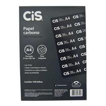 Carbono preto para máquina A4 caixa com 100 folhas Cis