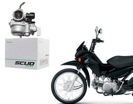 Carburador Completo Scud Honda Pop 100 Ano 2007 Até 2015