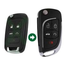 Carcaça Adaptação Chave Canivete Novo Modelo Chevrolet Cruze Camaro Carcaça Adaptação Chave Canivete Novo Modelo Chevrolet Cruze Camaro