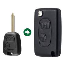 Carcaça Adaptação Peugeot Lâmina Yale 2 Botões