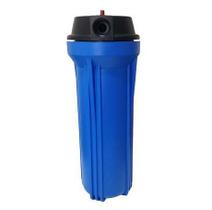 Carcaça Azul de 10" De Altura - Conexão 3/4" Com Alívio Tampa Plana