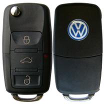 Carcaça Capa Chave Canivete Volkswagen - 3 Botões