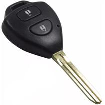 Carcaça Capa Chave Oca Da Chave Telecomando Alarme Toyota Corolla Etios Hilux Rav-4 + Lamina Virgem - Auto Key